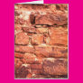 Rough Red Brick Greeting Cards
