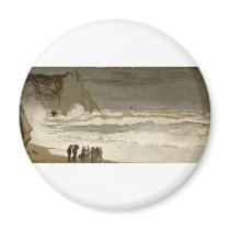 Rough Sea at Etretat (1868-1869) magnets