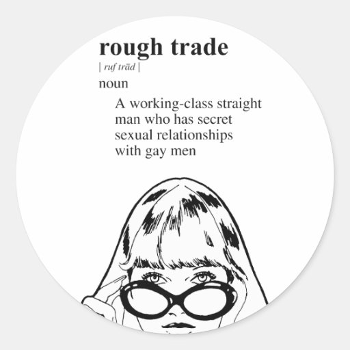 ROUGH TRADE ROUND STICKERS