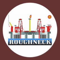 Roughneck, Oil Field Sticker by boozykelly Roughneck, Oil Field Sticker