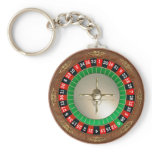 Roulette basic button key chain