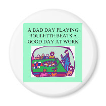 ROULETTE player casino gambler magnets