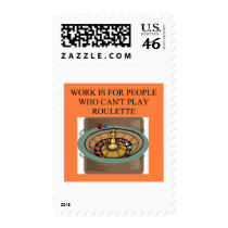ROULETTE player casino gambler Stamp