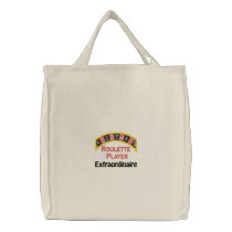 Roulette Player Extraordinaire embroidered bags