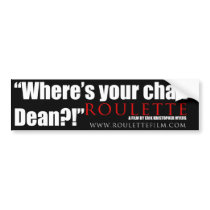 Roulette quote Sticker 1 Bumper Stickers