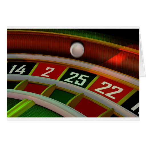 Roulette Rulet Casino Game Card Zazzle