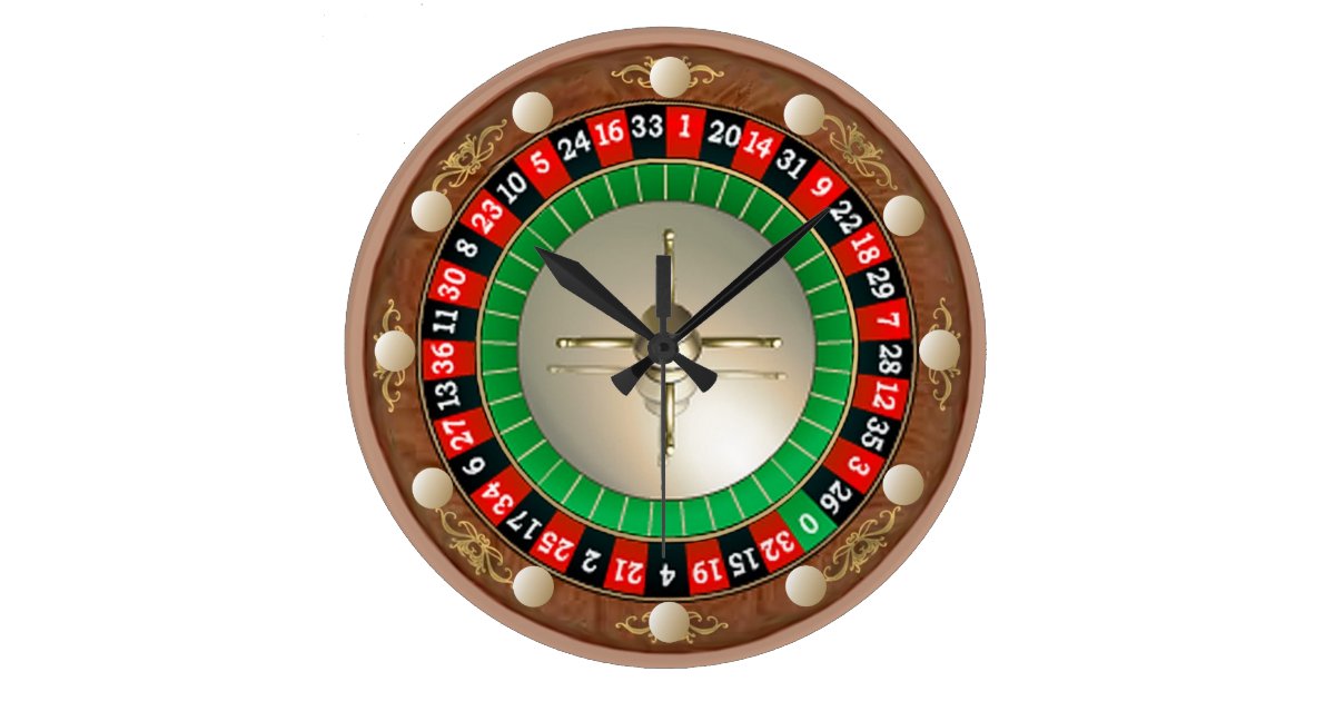 Roulette Wall Clock Zazzle