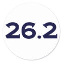 Runde 26/2 Marathon sticker