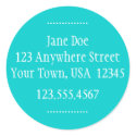 Round Address & Phone # Label stickers by jendalton Round Address & Phone # Label stickers