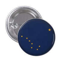 Round Alaska Pin