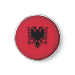 Round Albania Fridge Magnets