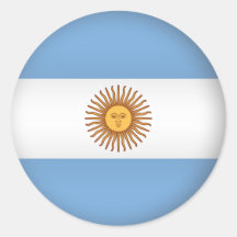 Round Argentina Stickers