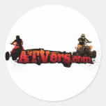 Round ATVers.com Stickers