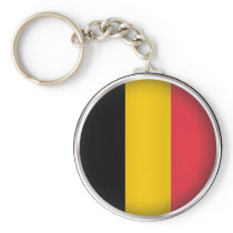 Round Belgium Key Chain
