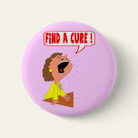 Round Button - Breast Cancer Cure