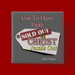 Round Button - Customized(sold out for Christ) buttons