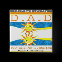 Round Button - HAPPY FATHER'S DAY 