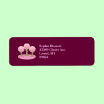 Round Cherry Blossom Trees labels