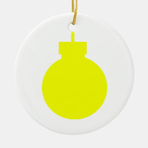 round christmas ornament yellow.png