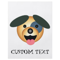 Round dog happy design full color flyer