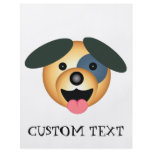 Round dog happy design flyers