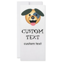 Round dog happy design rack cards