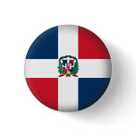 Round Dominican Republic Pinback Buttons