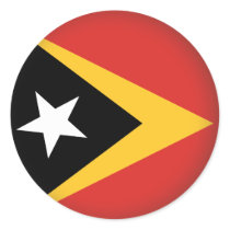 Round East Timor Stickers