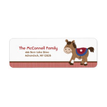 Round 'Em Up Western Horse ADDRESS LABELS