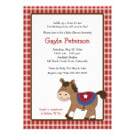 Round 'Em Up Western Horse Baby Shower Invitation