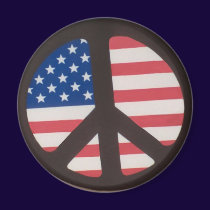 Round Flag Magnet