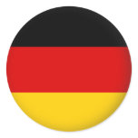 Round Germany Round Sticker