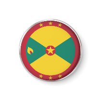 Round Grenada Magnet