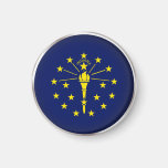 Round Indiana Refrigerator Magnets