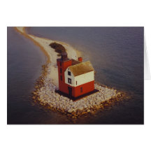Round Island Lighthouse Card