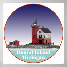 Round Island Lighthouse Posters