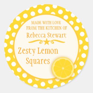 Lemon squares stickers