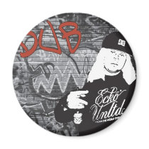 Round Magnet by whytemcee702 Round Magnet