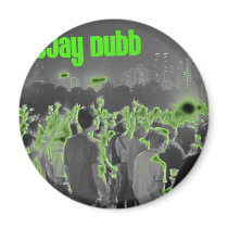Round Magnet by DeeJayDubb Round Magnet