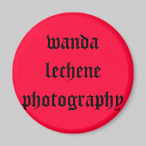 Round Magnet by wandalechene Round Magnet