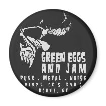 Round Magnet by Greeneggsandjam Round Magnet