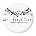 Round Magnet by heartfocusphoto Round Magnet