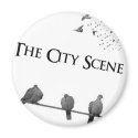 Round Magnet by Thecityscene Round Magnet