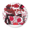 Round Magnet by bloodyromance666 Round Magnet