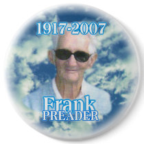Round memorial button photo badge