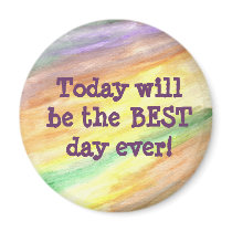 Round Motivational Magnet