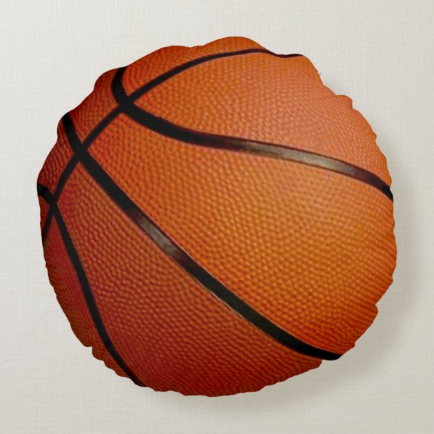 Round PERSONALIZED Basketball Pillows Round Pillow