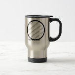 Round Photo & Text Travel Mug - Create Your Own