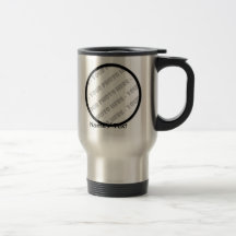 Round Photo & Text Travel Mug - Create Your Own