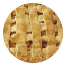 round Pie Apple Stickers